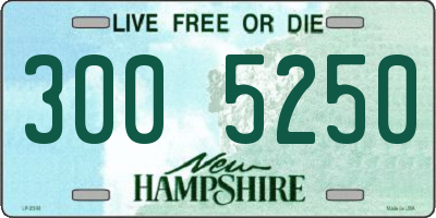 NH license plate 3005250