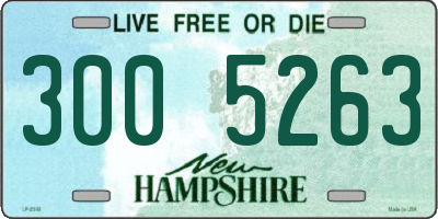 NH license plate 3005263