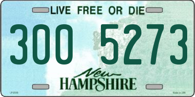 NH license plate 3005273