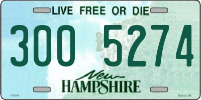 NH license plate 3005274