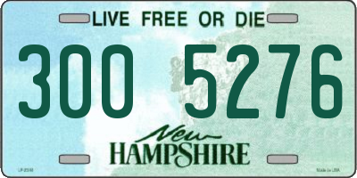 NH license plate 3005276