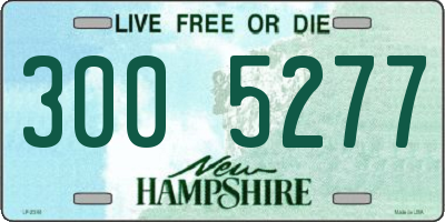 NH license plate 3005277