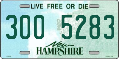 NH license plate 3005283