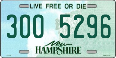 NH license plate 3005296