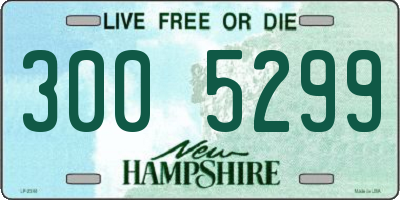 NH license plate 3005299