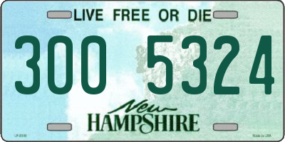 NH license plate 3005324
