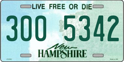 NH license plate 3005342