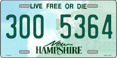 NH license plate 3005364
