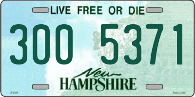 NH license plate 3005371