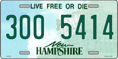 NH license plate 3005414