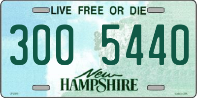 NH license plate 3005440