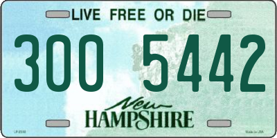 NH license plate 3005442