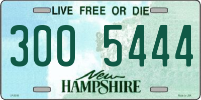 NH license plate 3005444