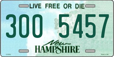 NH license plate 3005457