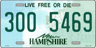 NH license plate 3005469