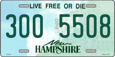 NH license plate 3005508