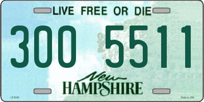 NH license plate 3005511