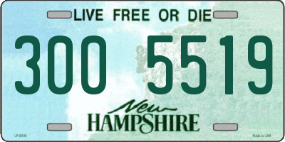 NH license plate 3005519