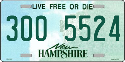 NH license plate 3005524