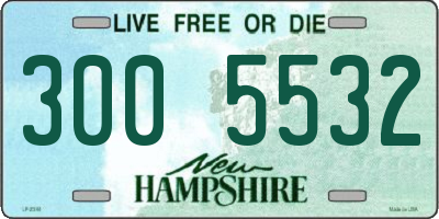 NH license plate 3005532