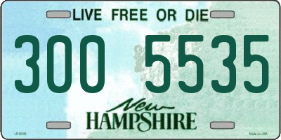 NH license plate 3005535