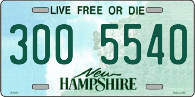 NH license plate 3005540