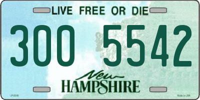 NH license plate 3005542