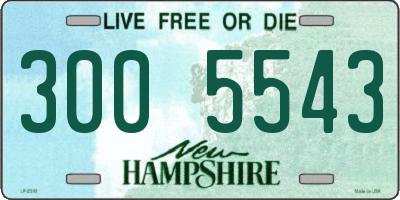 NH license plate 3005543