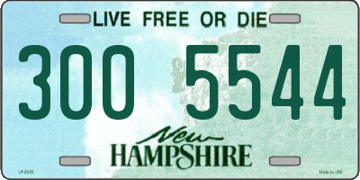 NH license plate 3005544