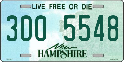NH license plate 3005548