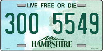 NH license plate 3005549