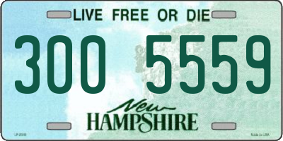 NH license plate 3005559
