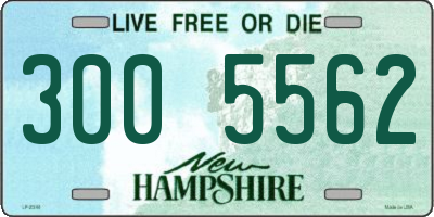 NH license plate 3005562