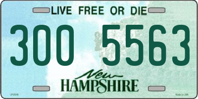 NH license plate 3005563