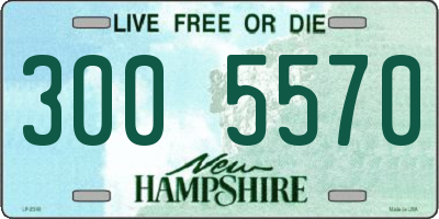NH license plate 3005570