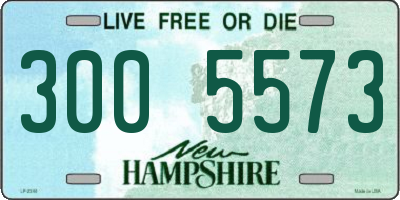 NH license plate 3005573