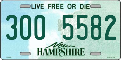 NH license plate 3005582