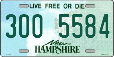 NH license plate 3005584
