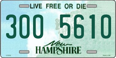 NH license plate 3005610
