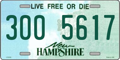 NH license plate 3005617