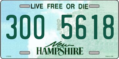 NH license plate 3005618