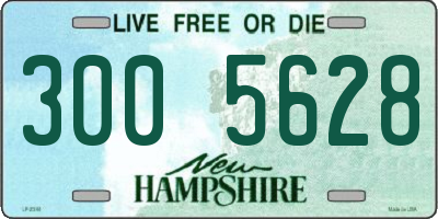 NH license plate 3005628