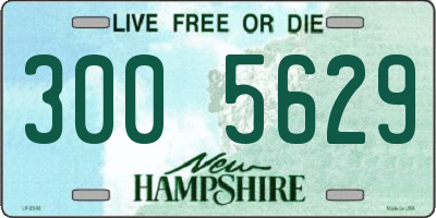 NH license plate 3005629