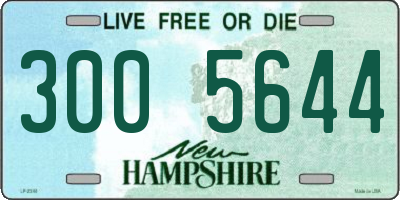 NH license plate 3005644