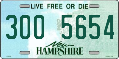 NH license plate 3005654