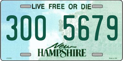 NH license plate 3005679