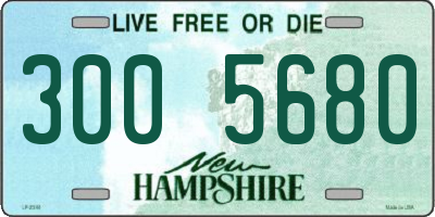 NH license plate 3005680