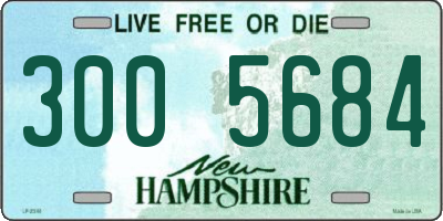 NH license plate 3005684