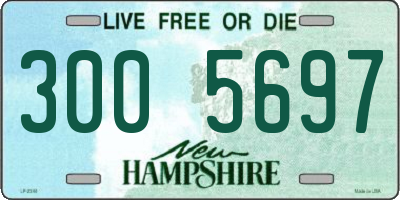 NH license plate 3005697