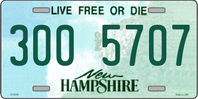 NH license plate 3005707
